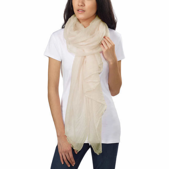 Naturally Knotty Accessories - Naturally Knotty Ladies' Cashmere Scarf Ivory NWT